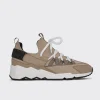 PIERRE HARDY TREK COMET SNEAKERS Sand,black Hot