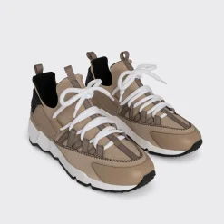 PIERRE HARDY TREK COMET SNEAKERS Sand,black Hot