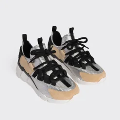 PIERRE HARDY TREK COMET SNEAKERS Silver,black Cheap