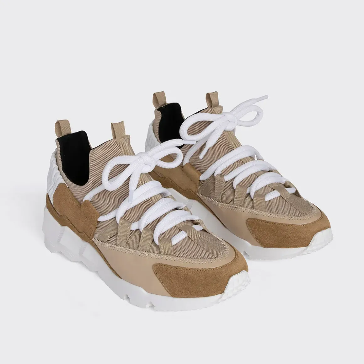 PIERRE HARDY TREK COMET SNEAKERS Sand Cheap