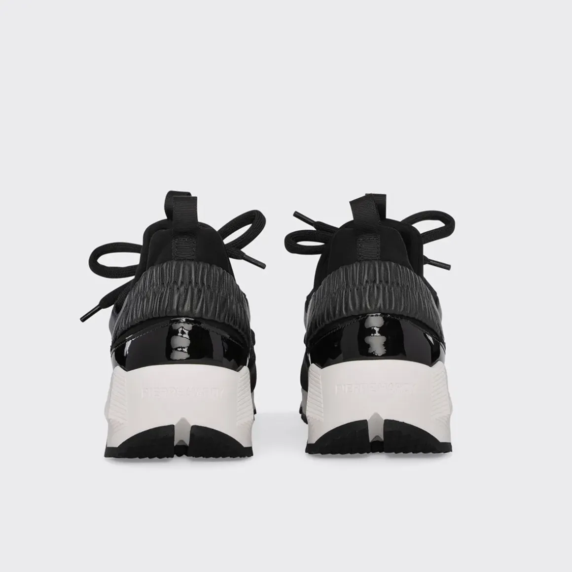 PIERRE HARDY TREK COMET SNEAKERS Black,white New