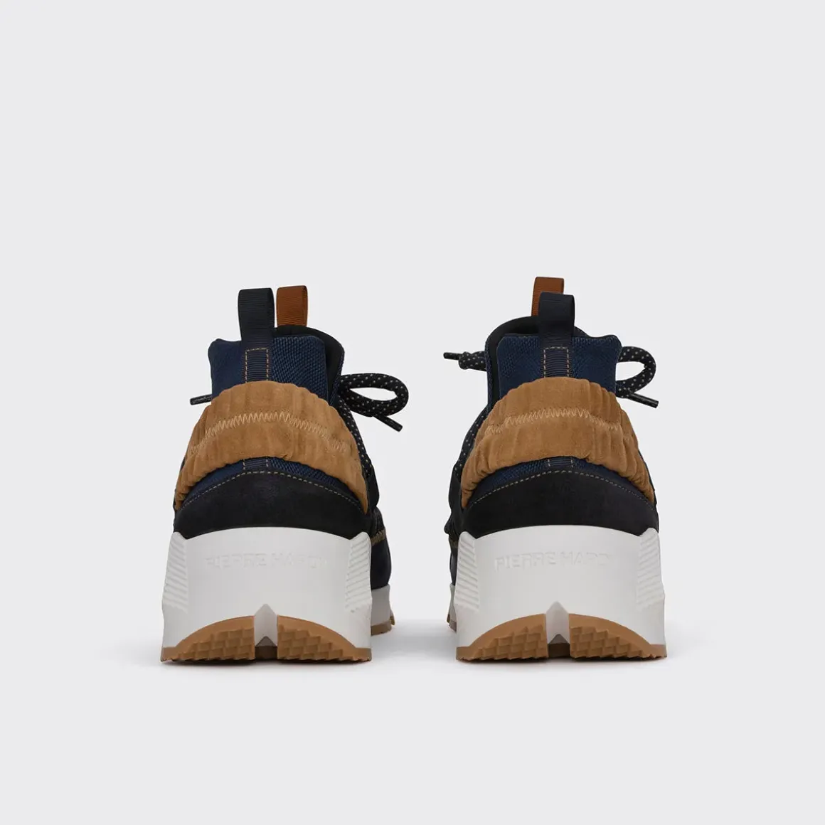 PIERRE HARDY TREK COMET SNEAKERS Navy,camel Cheap