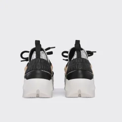 PIERRE HARDY TREK COMET SNEAKERS Silver,black Cheap
