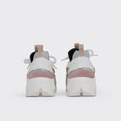 PIERRE HARDY TREK COMET SNEAKERS Silver,sand,pink Best Sale