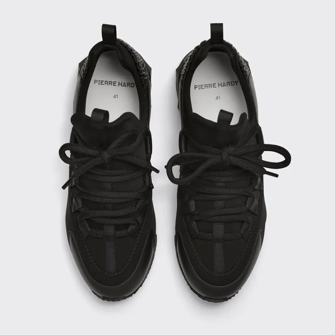 PIERRE HARDY TREK COMET SNEAKERS Black Flash Sale