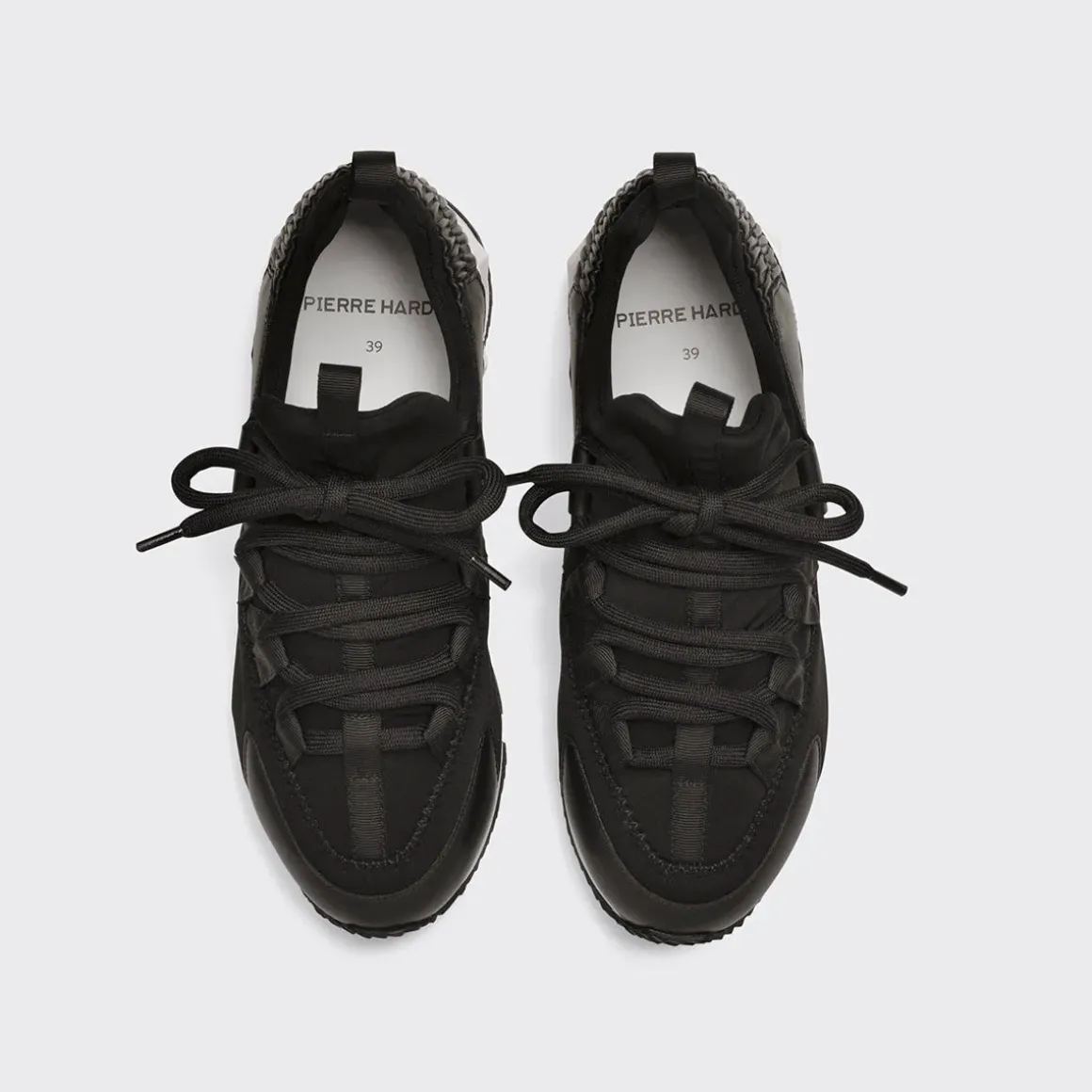 PIERRE HARDY TREK COMET SNEAKERS Black,white New