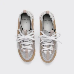 PIERRE HARDY TREK COMET SNEAKERS Silver,sand,pink Best Sale