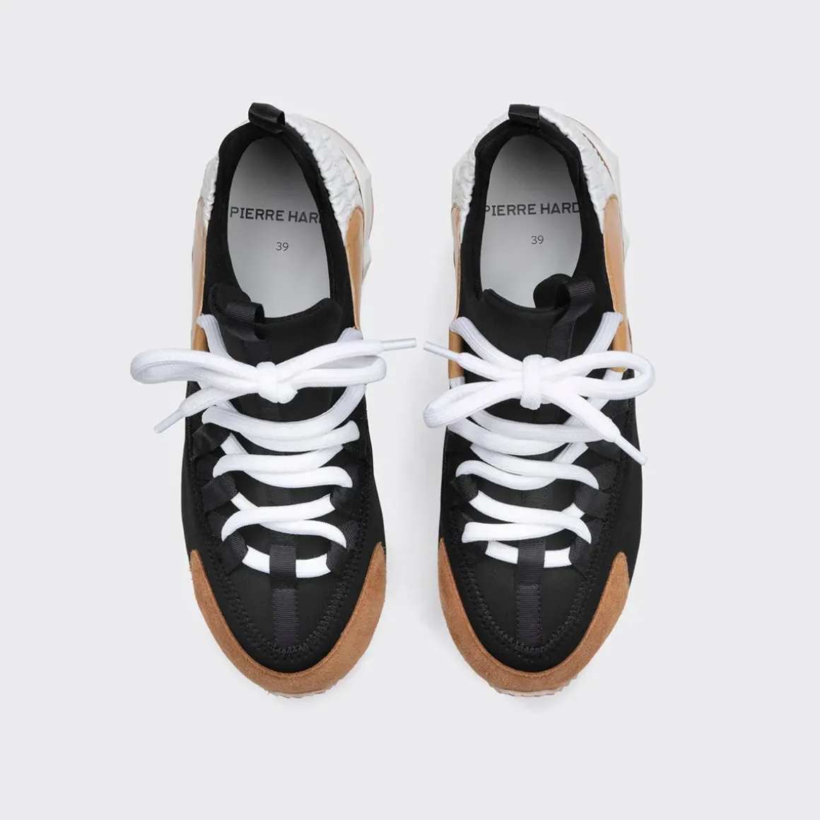 PIERRE HARDY TREK COMET SNEAKERS Black,beige,white Store