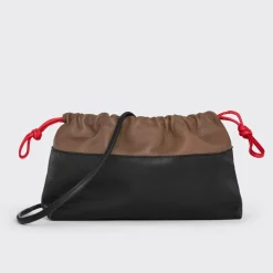 PIERRE HARDY TWIN CLUTCH Tobacco,black Best Sale
